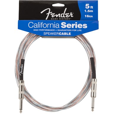 FENDER CALIFORNIA SPEAKER CABLES (1/4 IN-1/4 IN) - 16 AWG - 5 ft