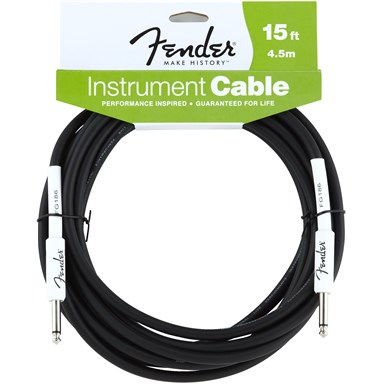 FENDER 15 ft PERFORMANCE SERIES INSTRUMENT CABLE (STRAIGHT-STRAIGHT)