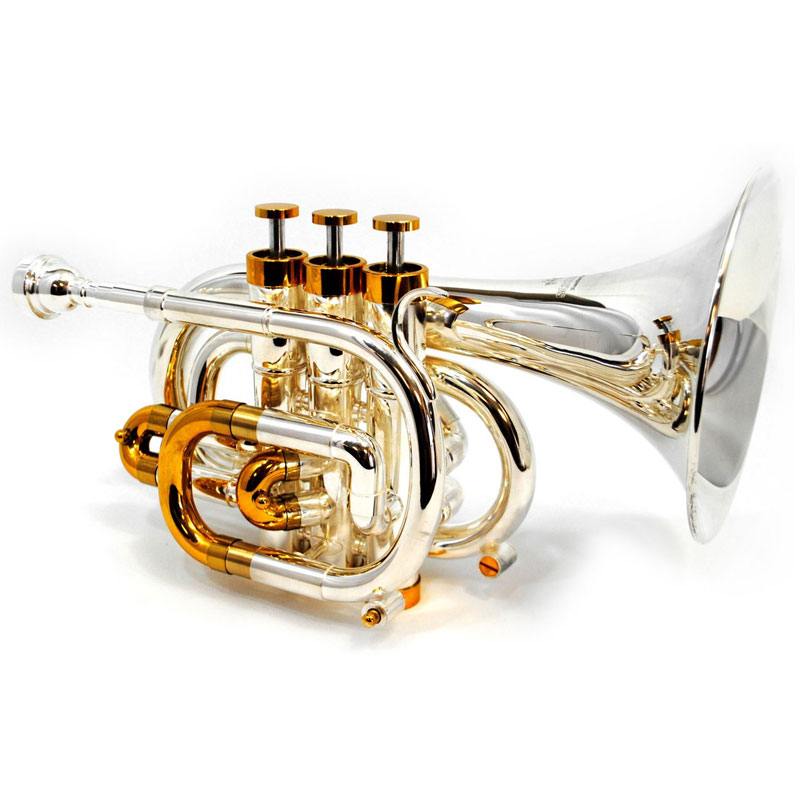 Schiller CenterTone Pocket Bb Trumpet - Silver & Gold Plated