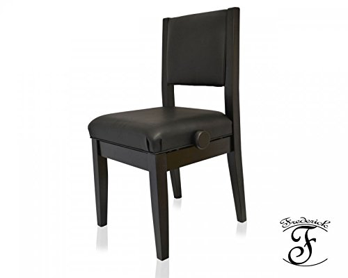 Frederick Economy Adjustable Piano Chair - Ebony Satin