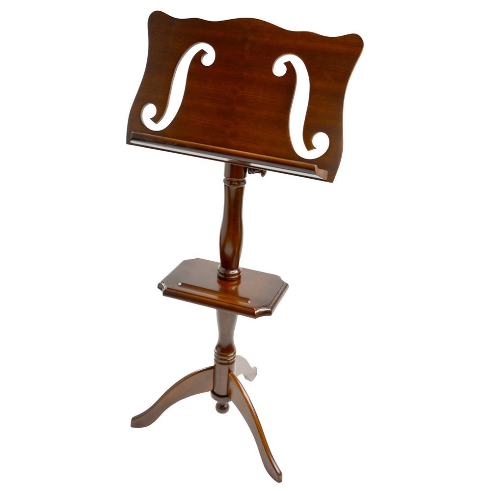 Frederick Violin F Hole Sit Down Deluxe Music Stand Walnut