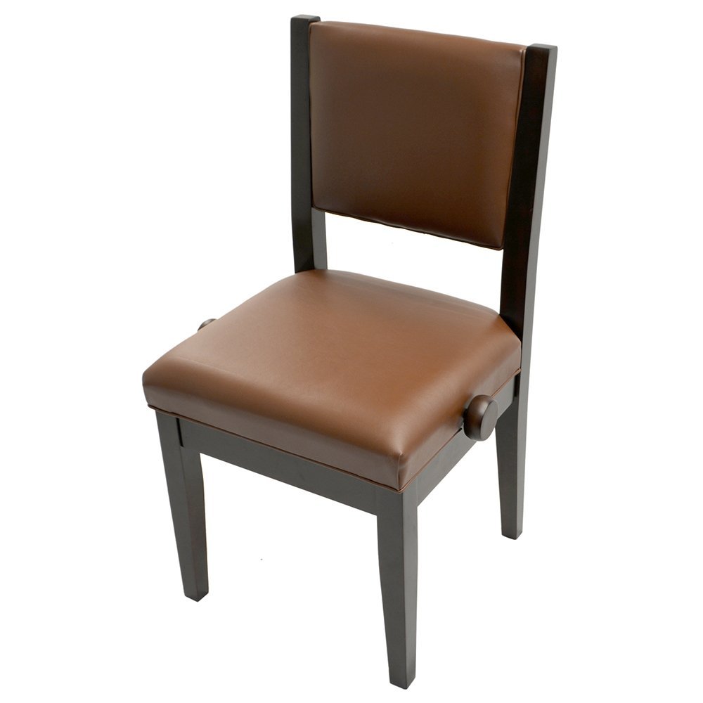 Frederick Studio Padded Adjustable Piano Chair - Walnut Satin