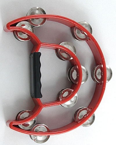 Trixon Professional Moon-Shaped Tambourine - Red