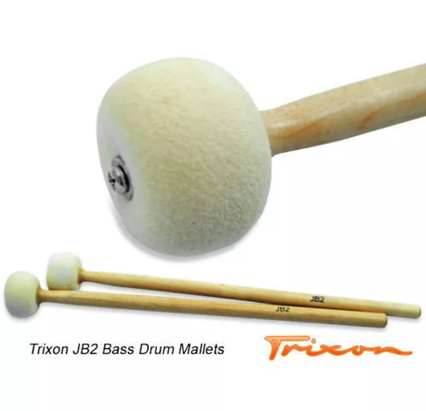 Trixon JB2 Bass Drum Mallets - Medium