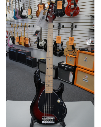 Sterling By Music Man Ray 35 Electric Bass Ruby Red Burst