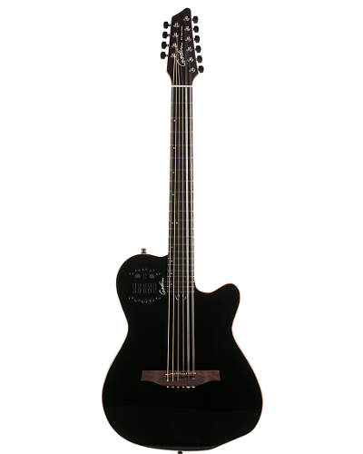 Godin 38220 A10 Ten String Black Acoustic Electric with Custom RMC