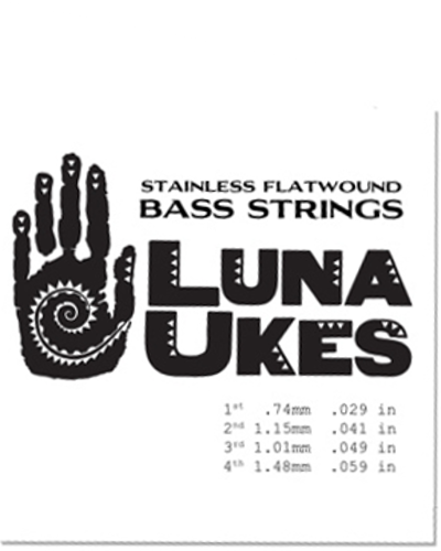 Luna Uke Baritone Strings Flatwound