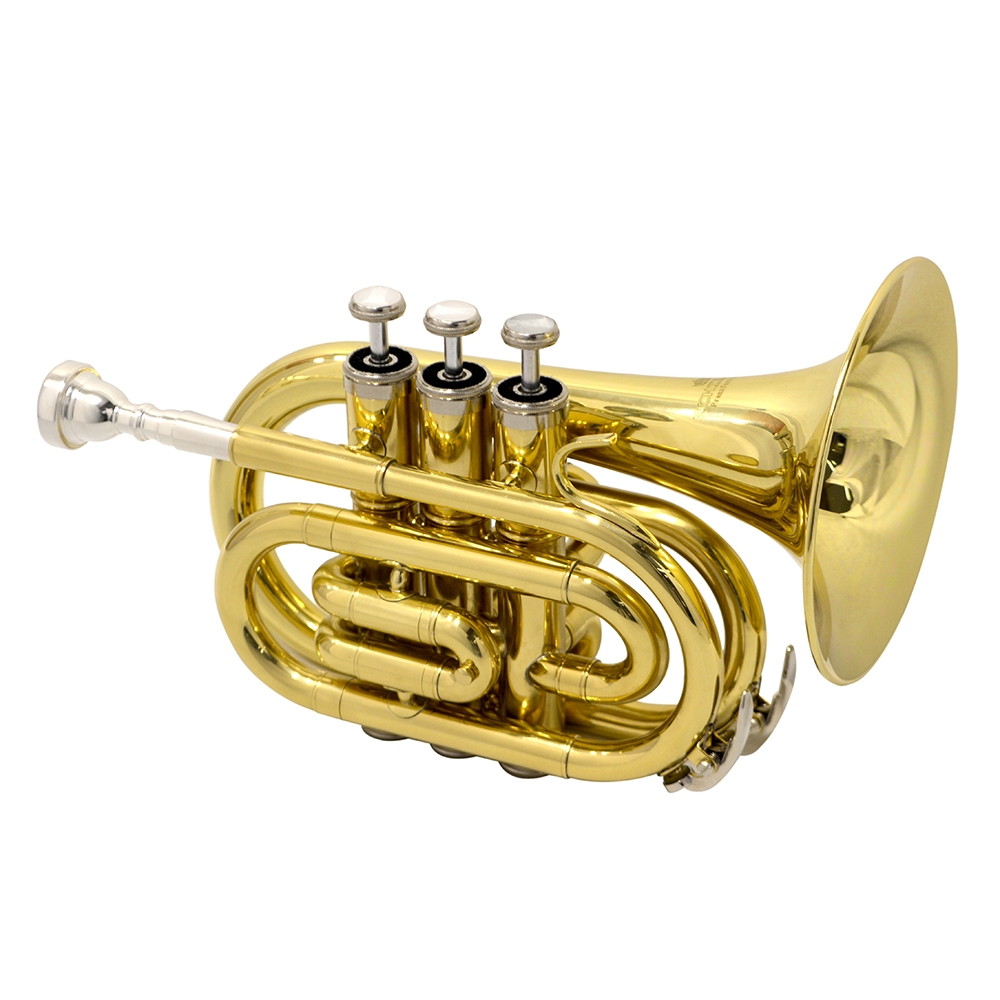 Schiller Pocket Trumpet Pro Gold Lacquer