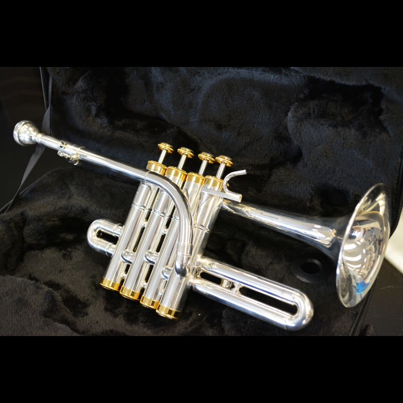 Schiller Model IV Piccolo Trumpet Silver Plated/Gold