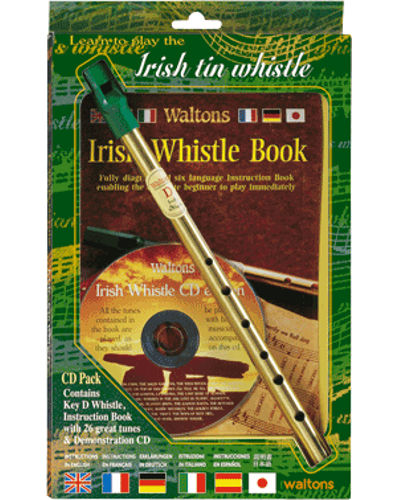 Waltons Irish Tin Whistle ( Key of D ) Book and CD Pack