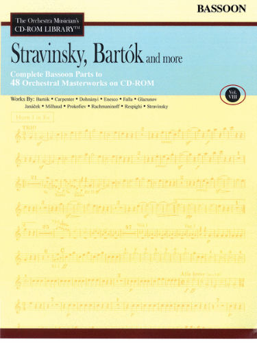 Stravinsky, Bartók and More – Vol. 8 - CD Sheet Music Series - CD-ROM