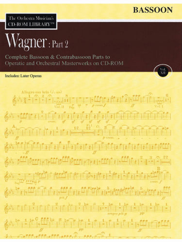 Wagner: Part 2 – Volume 12 - CD Sheet Music Series - CD-ROM