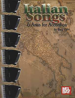 Italian Songs and Arias for Piano Accordion Book