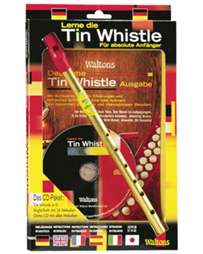 Waltons German Tin Whistle ( Key of D ) Book and CD Pack