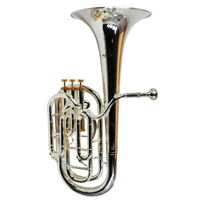 Schiller British Band Baritone - Silver Plated with Gold Accents
