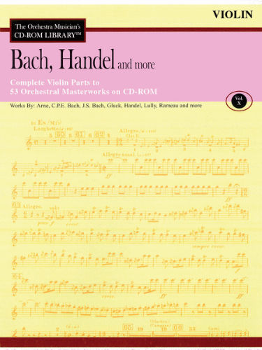 Bach, Handel and More – Volume 10 - CD Sheet Music Series - CD-ROM