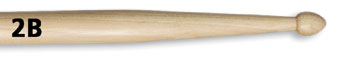 Vic Firth 2B Wood Tip Hickory Drumstick