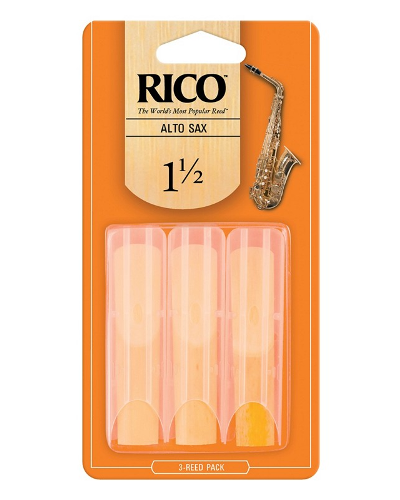 Rico Alto Saxophone Reeds (Assorted Strengths) (Box of 3)