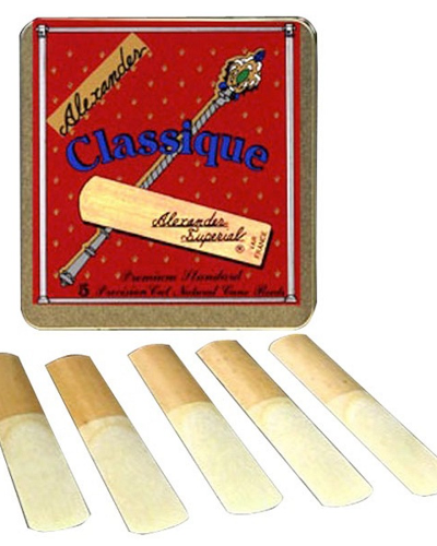 Alexander Classique Soprano Saxophone Reeds Box of 5 (Assorted Strenghts)