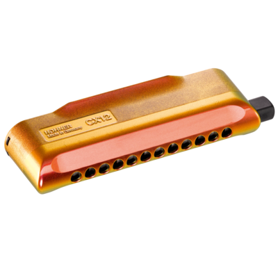 Hohner Chromatic Harmonica CX-12 Jazz - Red to Gold Fade