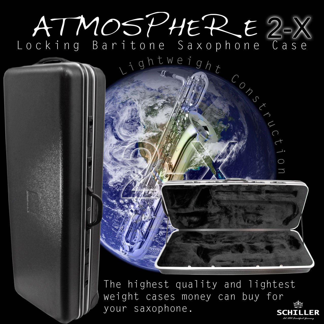 Schiller Atmosphere 2-X Baritone Saxophone Case