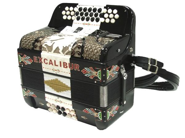 Excalibur Crown Series 5 Switch Tex Mex Accordion - Two Tone