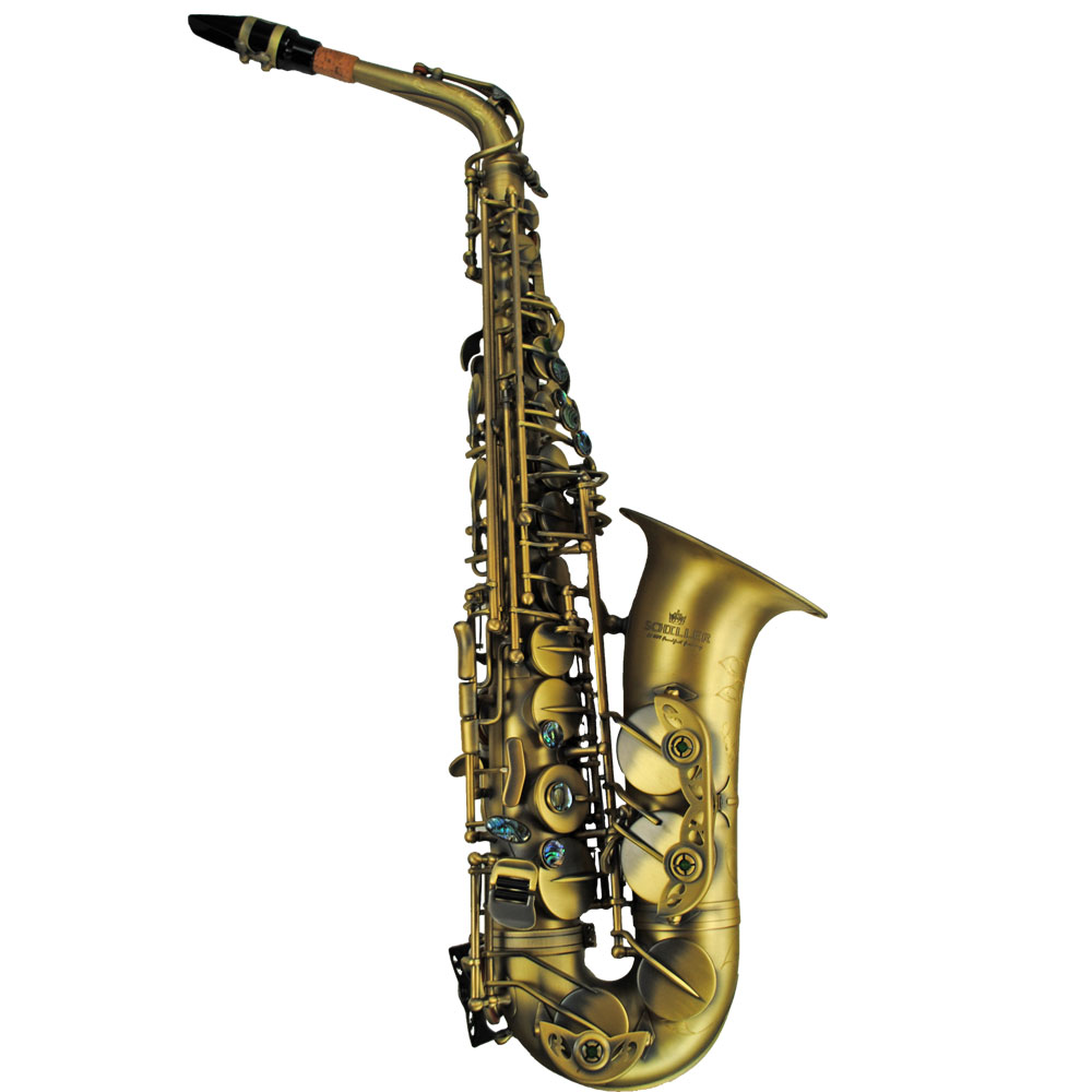 Schiller Elite V Luxus Vintage Alto Saxophone - Antique Gold