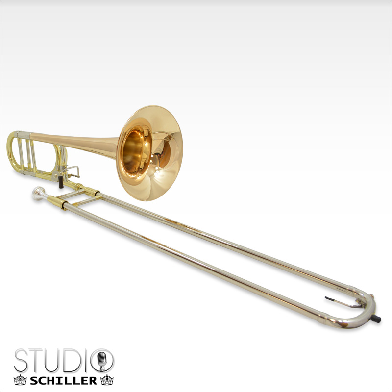 Schiller Studio 547 Trombone with Rose Gold Brass Bell