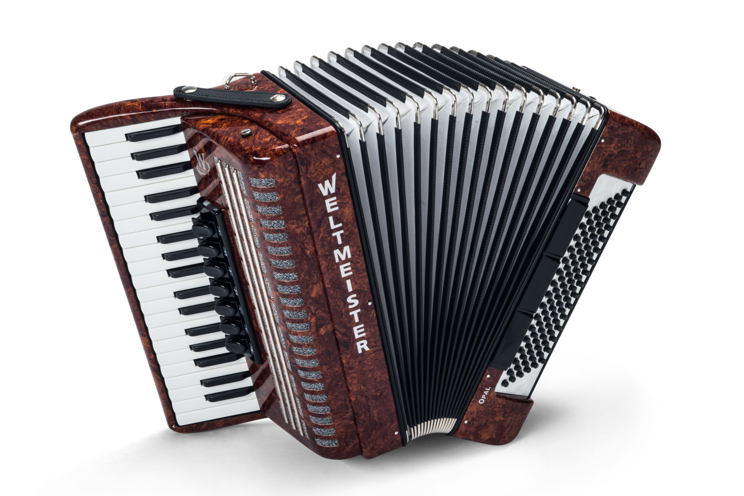 Weltmeister Opal Piano Accordion 96 Bass Brown