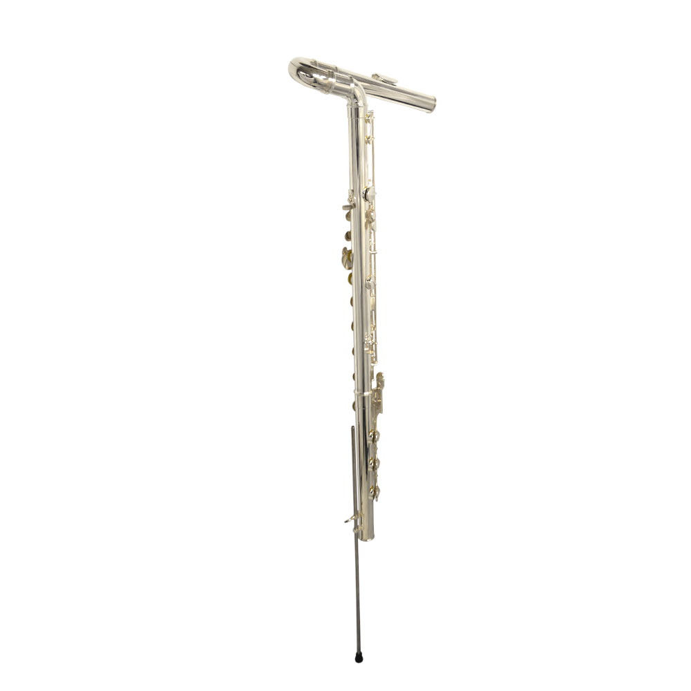 Schiller Elite Studio Standing Bass Flute with Large Bore and Silver Plated Headjoint