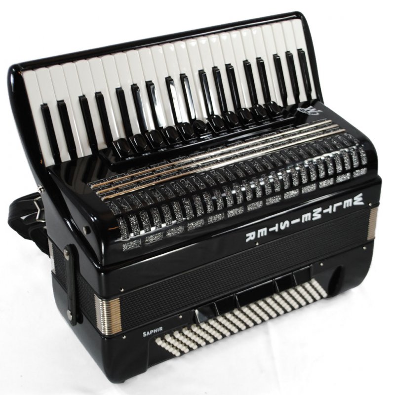 Weltmeister Saphire Piano Accordion 120 Bass Black