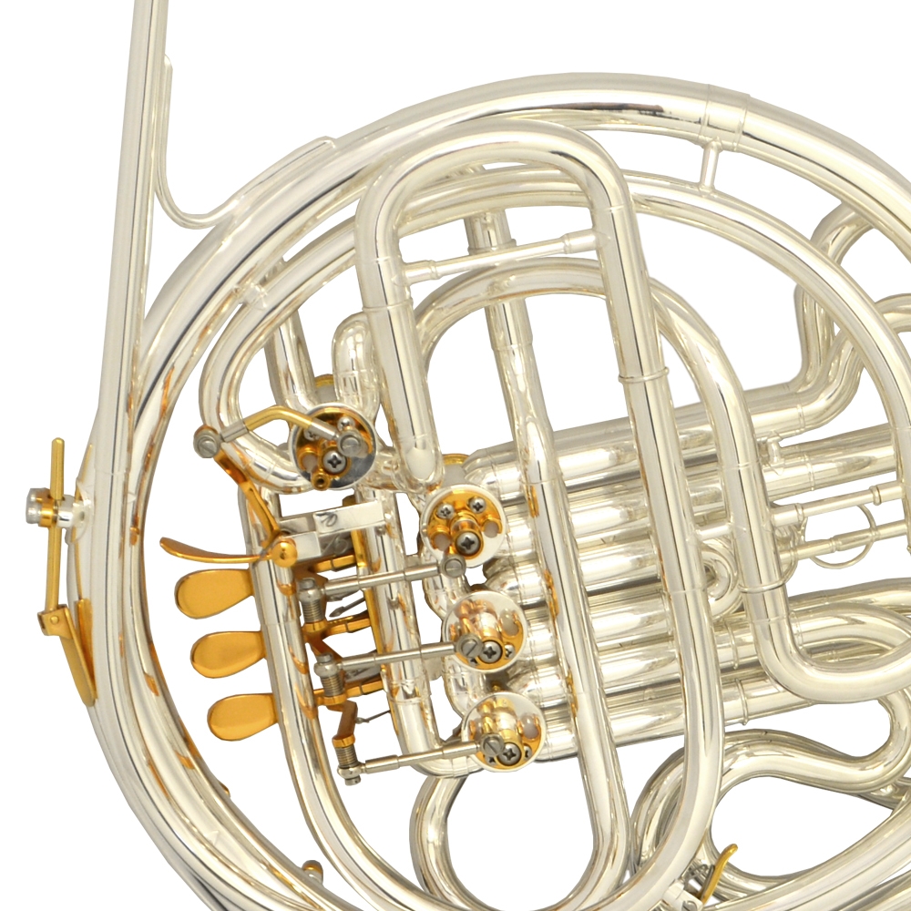 Schiller Elite VI French Horn with Removable Bell - Silver & Gold