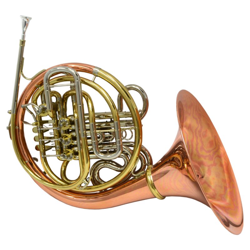 Schiller American Elite VI (A) French Horn w/ Detachable Bell - Rose, Gold and Nickel