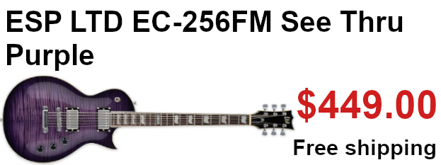 ESP LTD EC-256fm see thru purple on sale
