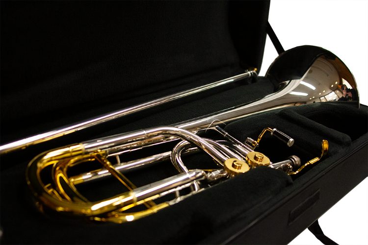 Schiller Studio Elite Double Trigger Bass Trombone - Silver/Gold