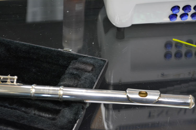 Yamaha silver plated flute used