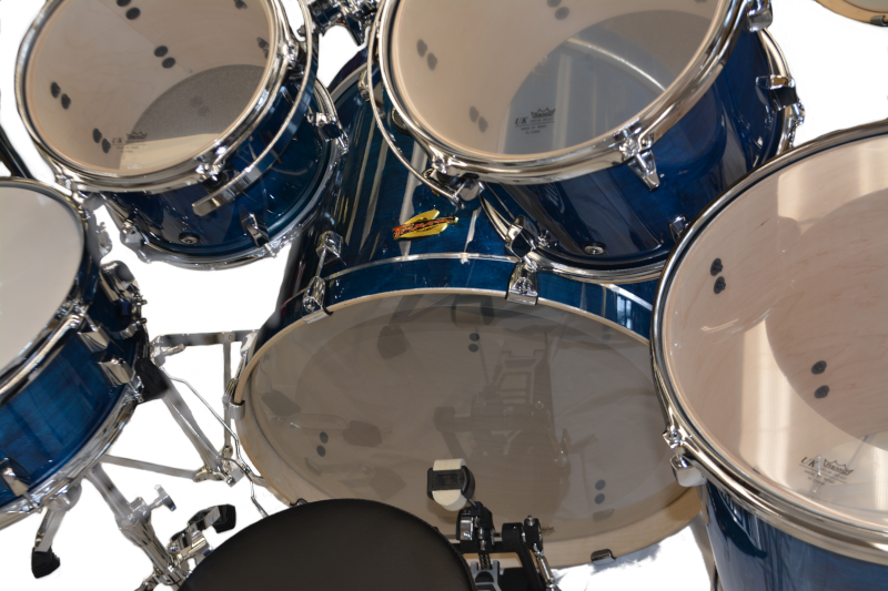 Trixon Solist 5pc Drum Set Transparent Blue