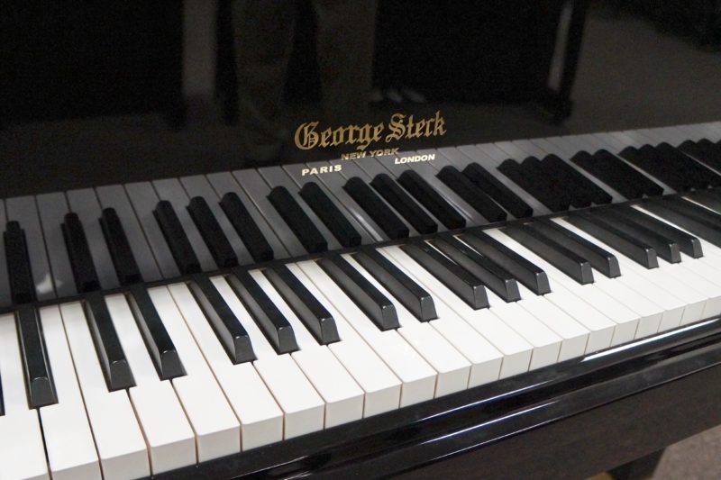 George Steck Grand Piano Black Polish
