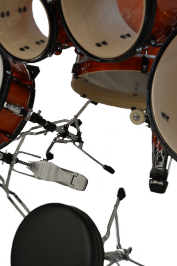 Trixon 5pc Junior Soloist Drum Set Transparent Orange