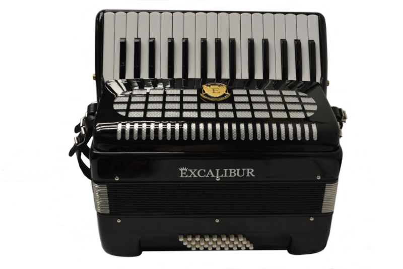 Excalibur Super Classic Ultralight 32 bass Piano Pro Accordion - Black