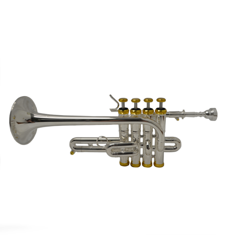 Schiller Elite Studio Piccolo Trumpet - Silver & Gold