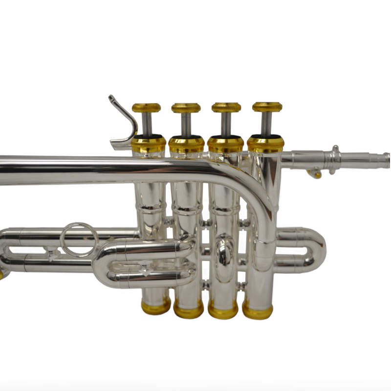 Schiller Elite Studio Piccolo Trumpet - Silver & Gold