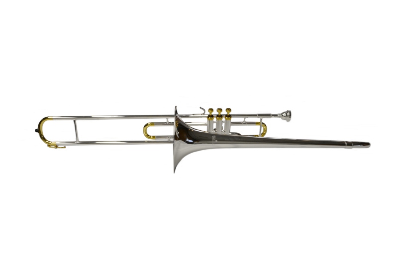 Schiller American Heritage Bb Valve Trombone - Silver and Gold