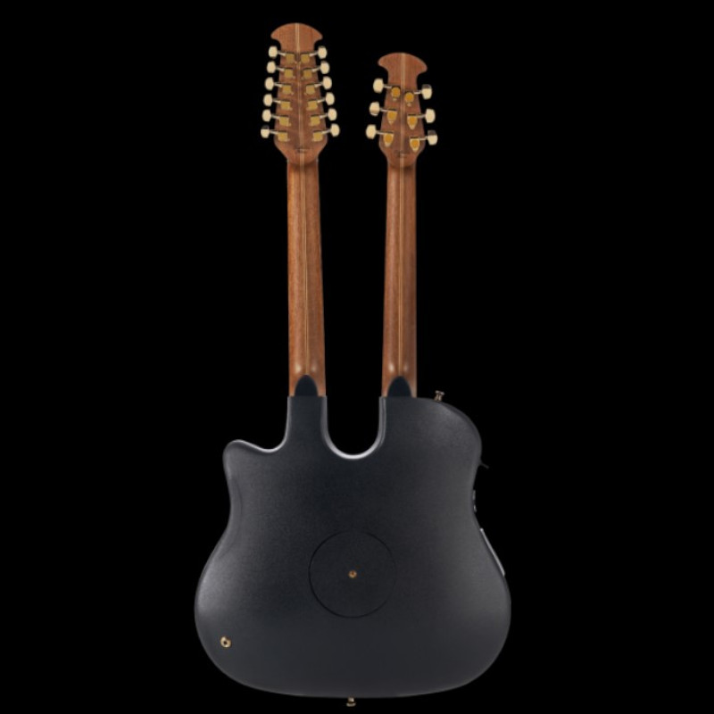 Ovation Signature Collection Richie Sambora Elite Double Neck 6/12 String Super Shallow Black