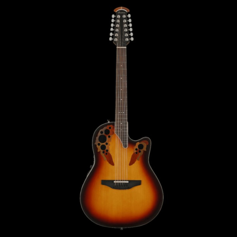 Ovation The Timeless Collection Timeless Elite® 12-String Deep Contour New England Burst