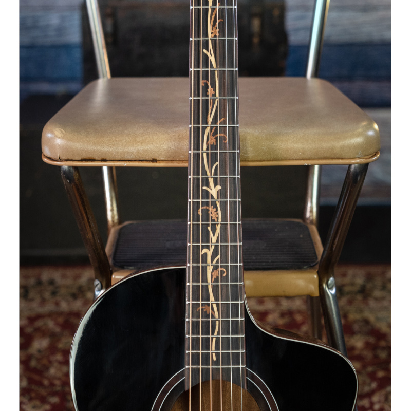 Washburn BTS9VCECH-D Bella Tono Vite S9V Cutaway Studio Acoustic Guitar. Gloss Charcoal Burst