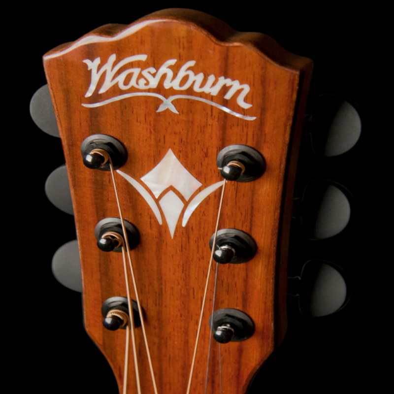 Washburn WCG55CE-O Comfort Deluxe 55 Series Koa Cutaway Acoustic-Electic Grand Auditorium Guitar