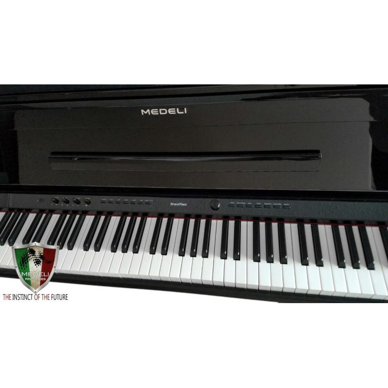 MEDELI DIGITAL UPRIGHT PIANO BLACK POLISH  650 PRO