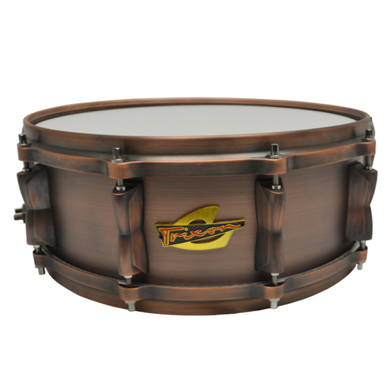Trixon Solist Brushed Copper Snare Drum 14" by 5"