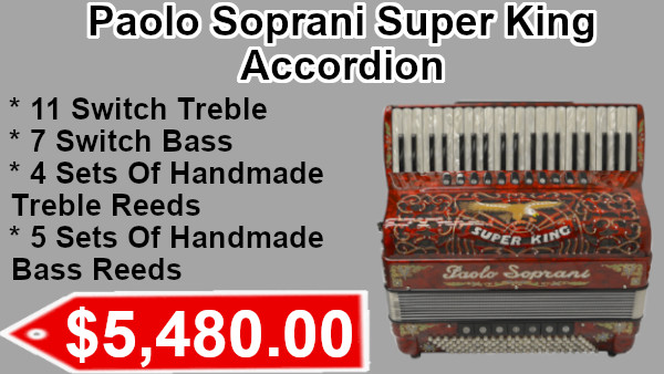 Paolo Soprani Super King Accordion on sale